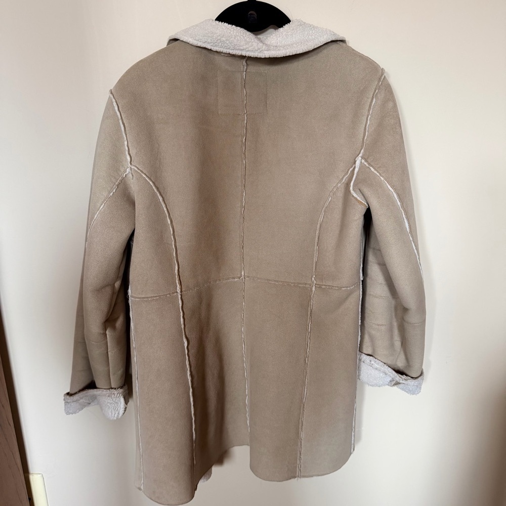Vintage Y2K weathervane suede tan coat size S - Picture 4 of 4